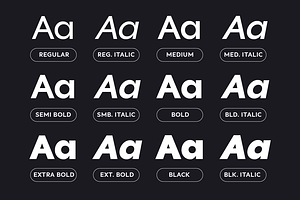 Unitea Sans Serif Family