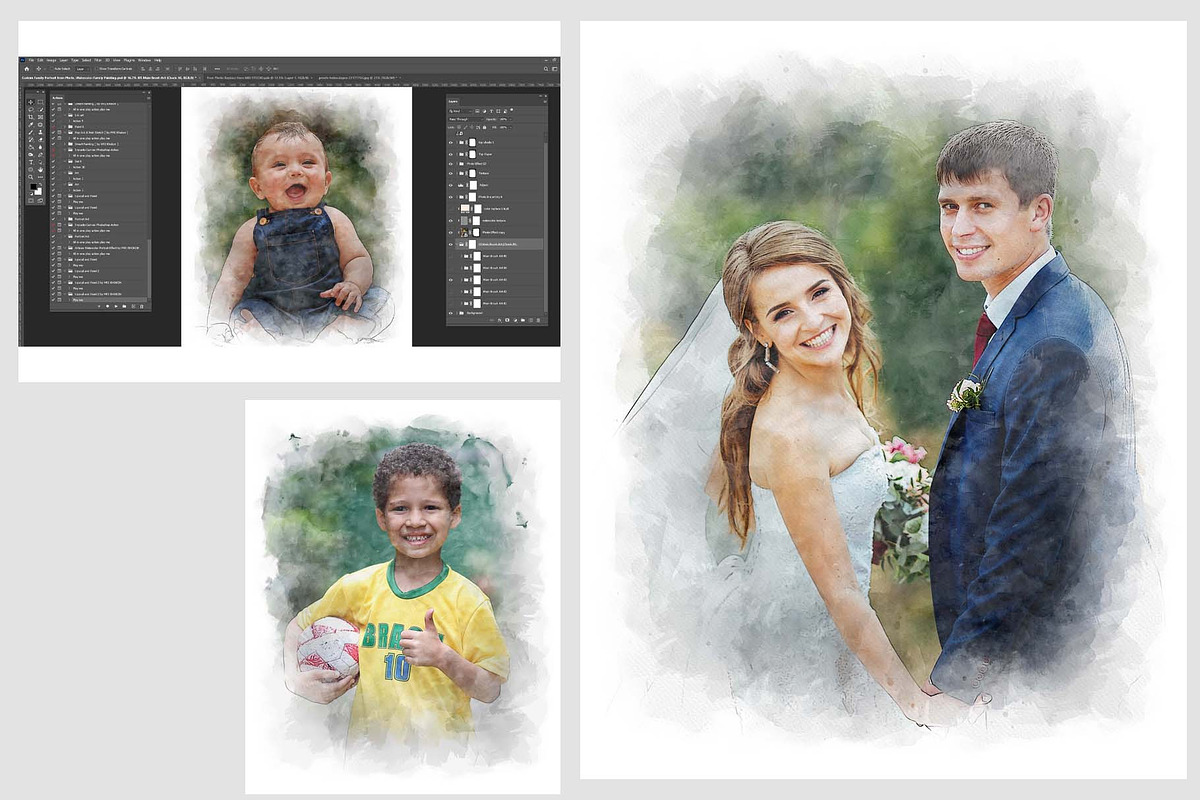 Artisan Aquarelle Painting Action, an Action Add-On by MRI STUDIO (Photo 6 of 15)