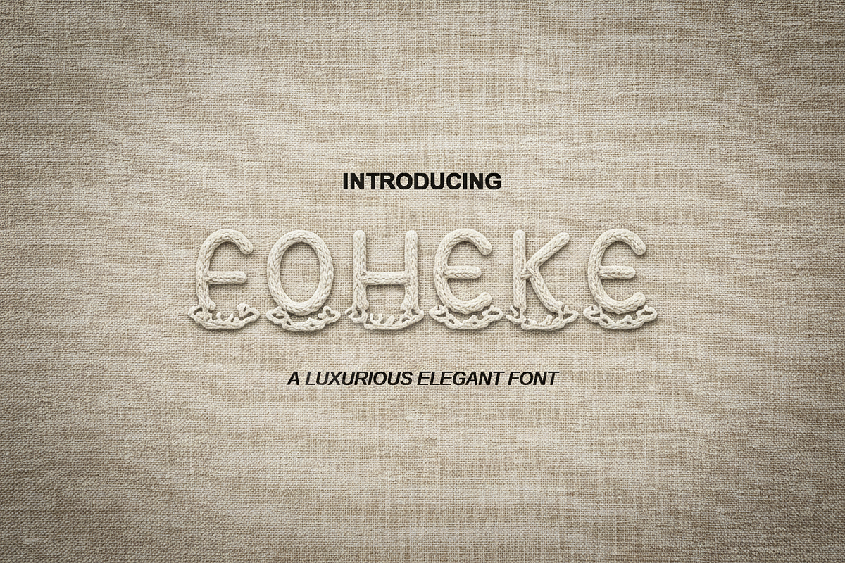 Foheke - Modern Elegant Display Seri, a Font by Astuti Studio (Photo 1 of 16)