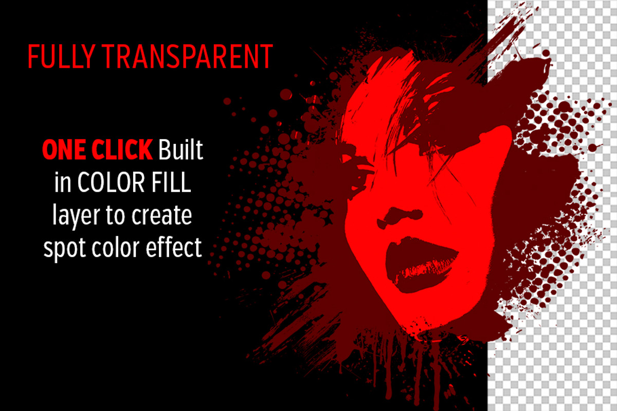 Spot Color Splat Photo Template, a Layer Style Add-On by potterDesigns (Photo 2 of 5)