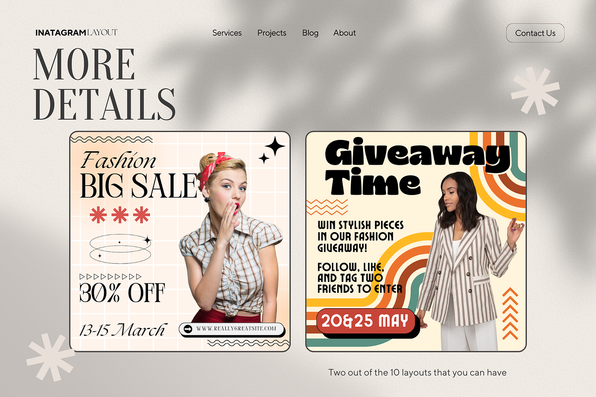 Instagram Post Template, a Social Media Template by Visuallay (Photo 7 of 10)