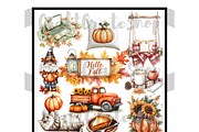 Cozy Fall clipart, an Illustration by CraftCrateShop (Thumbnail 4 of 7)