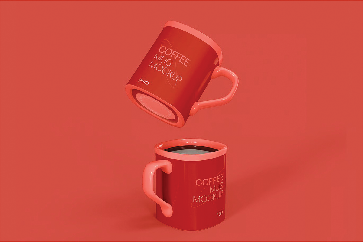 Ceramic Mugs Mockup, a Cups & Container Mockup by skybluecreative (Photo 2 of 2)