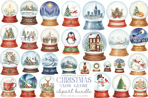 Winter Snow Globe PNG, an Illustration by SinaCreation