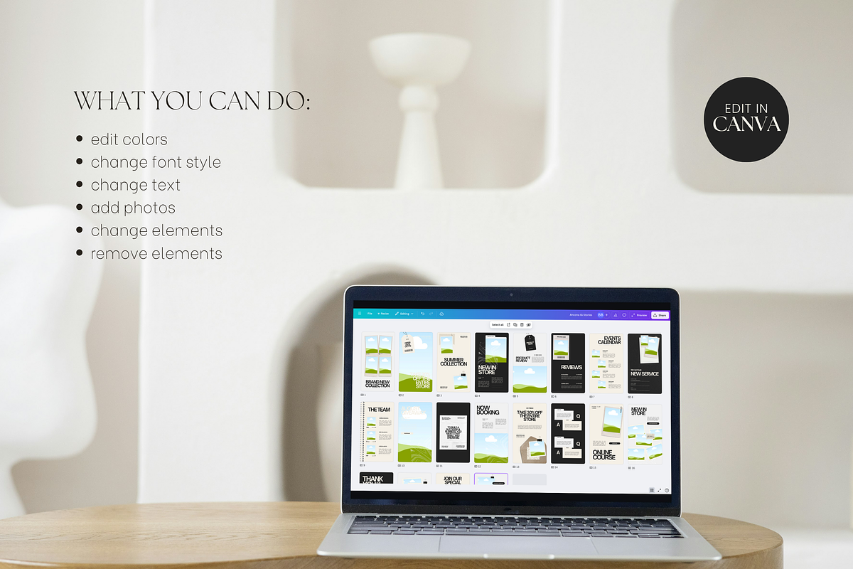 Modern Instagram Stories Posts Canva, a Social Media Template by Branding Babe Co. (Photo 7 of 7)