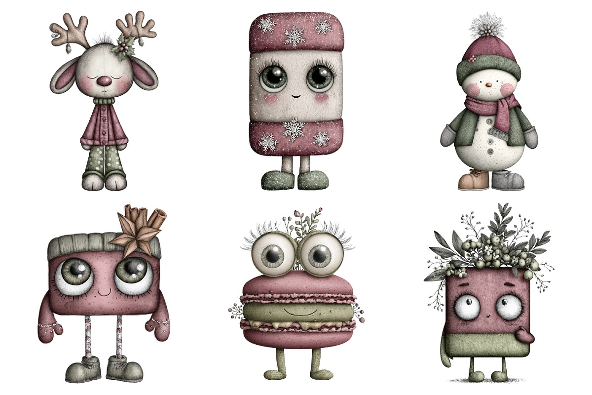 Kawaii Christmas Treats Clipart, an Illustration by Daily.Designs (Photo 4 of 5)