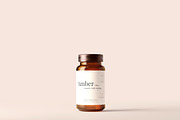 Amber Glass Jar / Bottle Mockups, a Cups & Container Mockup by pmvch (Thumbnail 1 of 10)