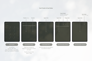 Digital Planner 2024 Dark Green