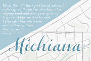 Michiana Pro, a Script Font by BluHead Studio (Thumbnail 5 of 9)