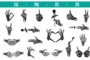 Skeleton Fingers Set, Cut Files, a Person Illustration by Watercolor_Vector Graphic (Thumbnail 1 of 16)