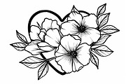 Romantic Floral Heart Laser Cut, an Illustration by Designs_River (Thumbnail 10 of 10)