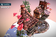 Subdivision&LowPoly fairy tree house, an Architecture 3D Model by Cute & 3D (Thumbnail 21 of 28)