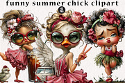 funny summer chick clipart, a Seasonal Illustration by CreationArt (Thumbnail 1 of 5)