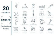 Barber Line Icon Set, an Object Graphic by Aimagenarium@gmail.com (Thumbnail 1 of 3)