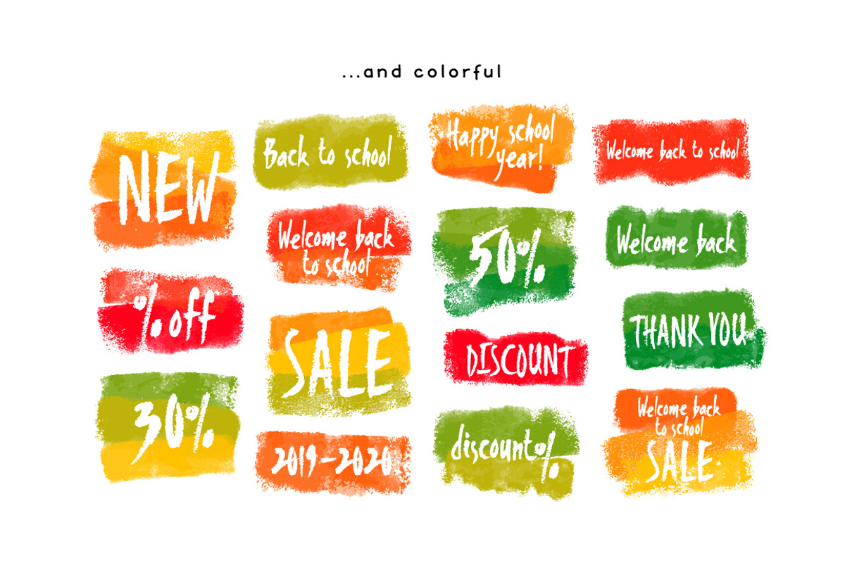 School SALE banners set, a Decorative Illustration by Mazheika Store (Photo 3 of 9)