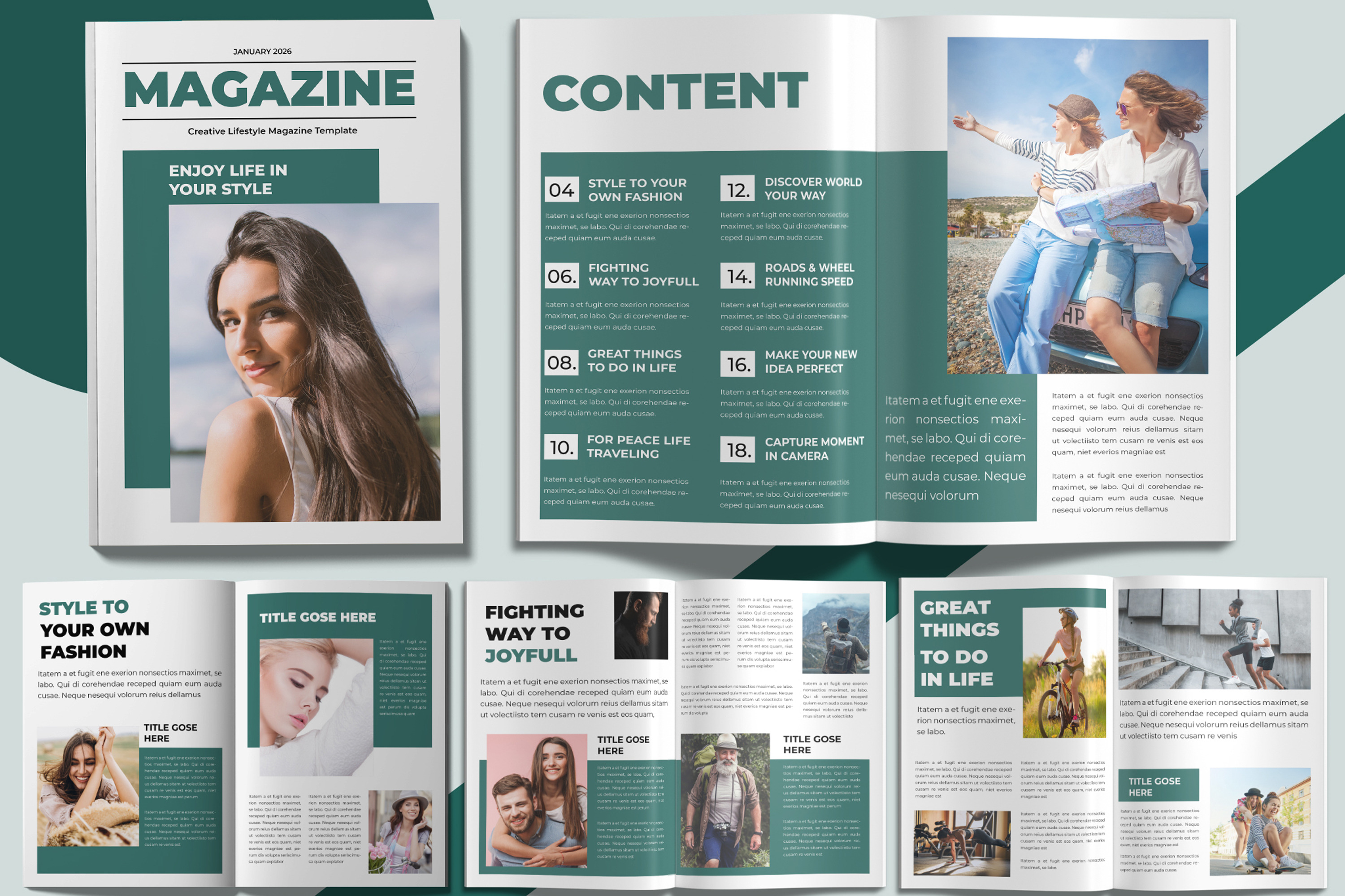 Lifestyle Magazine Design Template