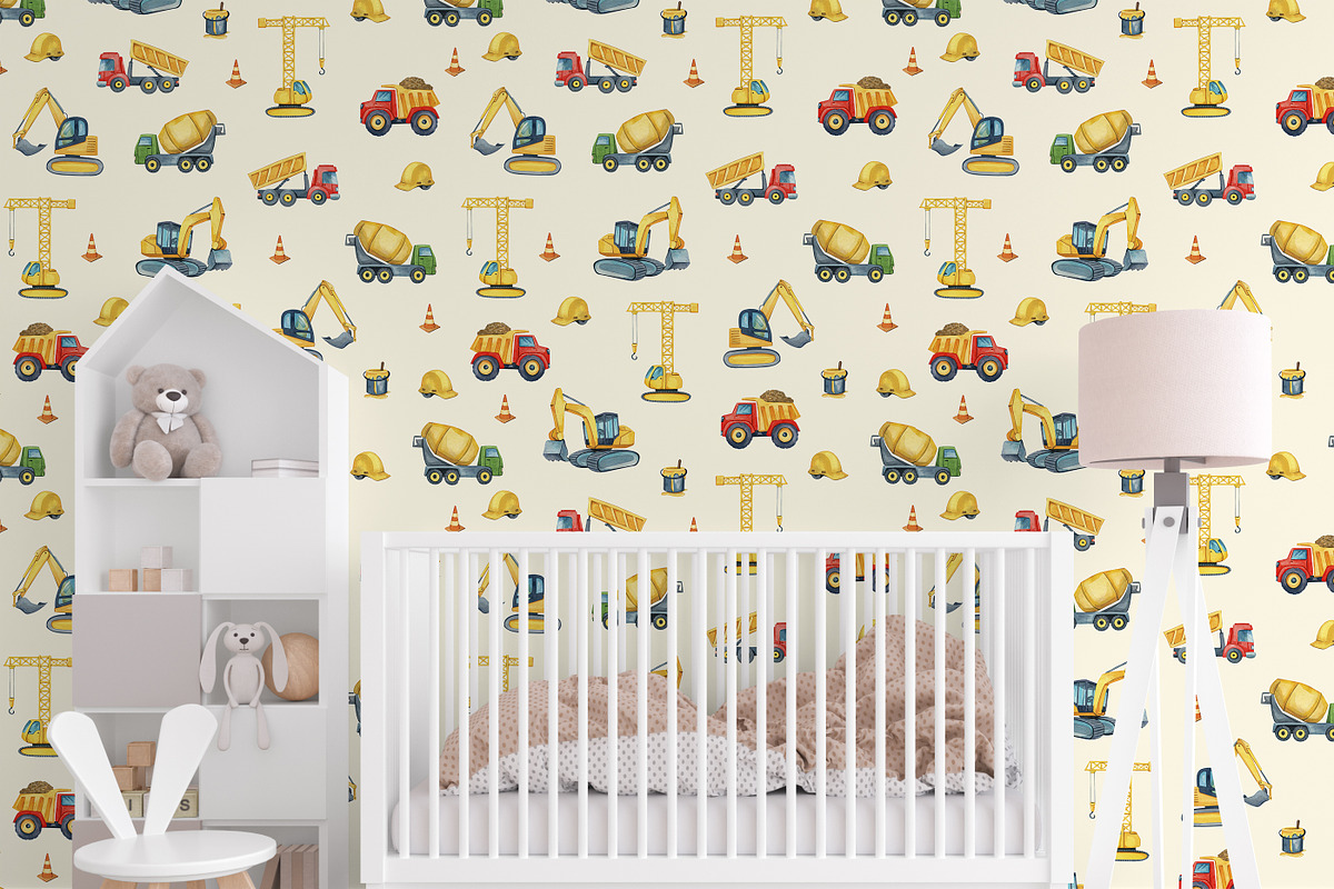 Watercolor Construction Patterns, a Pattern Graphic by PatternPalette (Photo 5 of 9)