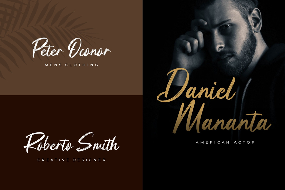 Genyvila Handbrush Business Font preview 4