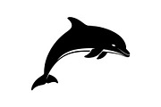 Dolphin Jumping Silhouette Vector bu, an Illustration by Designs_River (Thumbnail 7 of 48)