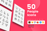 People Icons, a Marketing Template by Slidesmash (Thumbnail 1 of 3)
