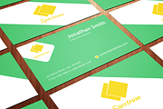 Clean Flat Business Card, a Business Card Template by Niram Factory (Thumbnail 3 of 4)
