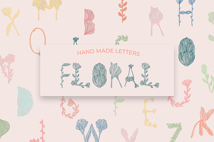 Floral Letters - Hand Made Letters