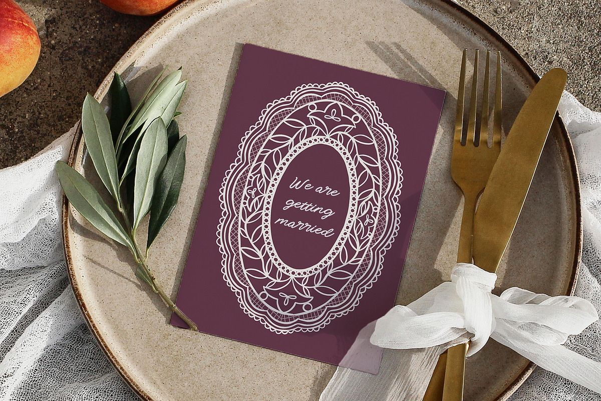 Hand Drawn Vector Lace Frames, an Object Graphic by ArtFM (Photo 7 of 10)