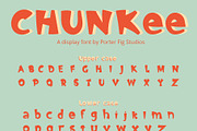 Chunkee Bold Quirky Display Font, a Sans Serif Font by Porter Fig (Thumbnail 2 of 5)