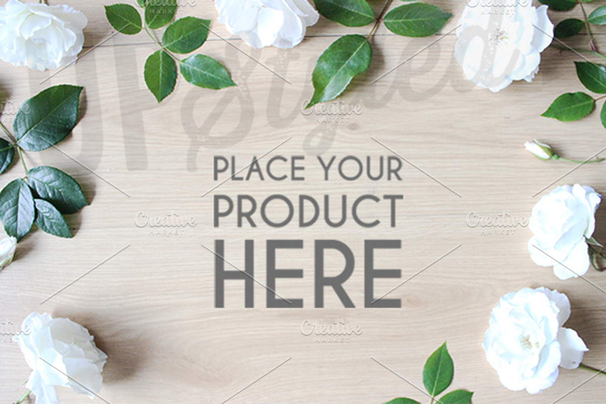 A182 Rose Stock Photo Mock Up, a Product Mockup by UpStyled