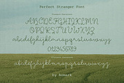 Perfect Stranger Raw Textured Font, a Script Font by AnMark (Thumbnail 6 of 11)