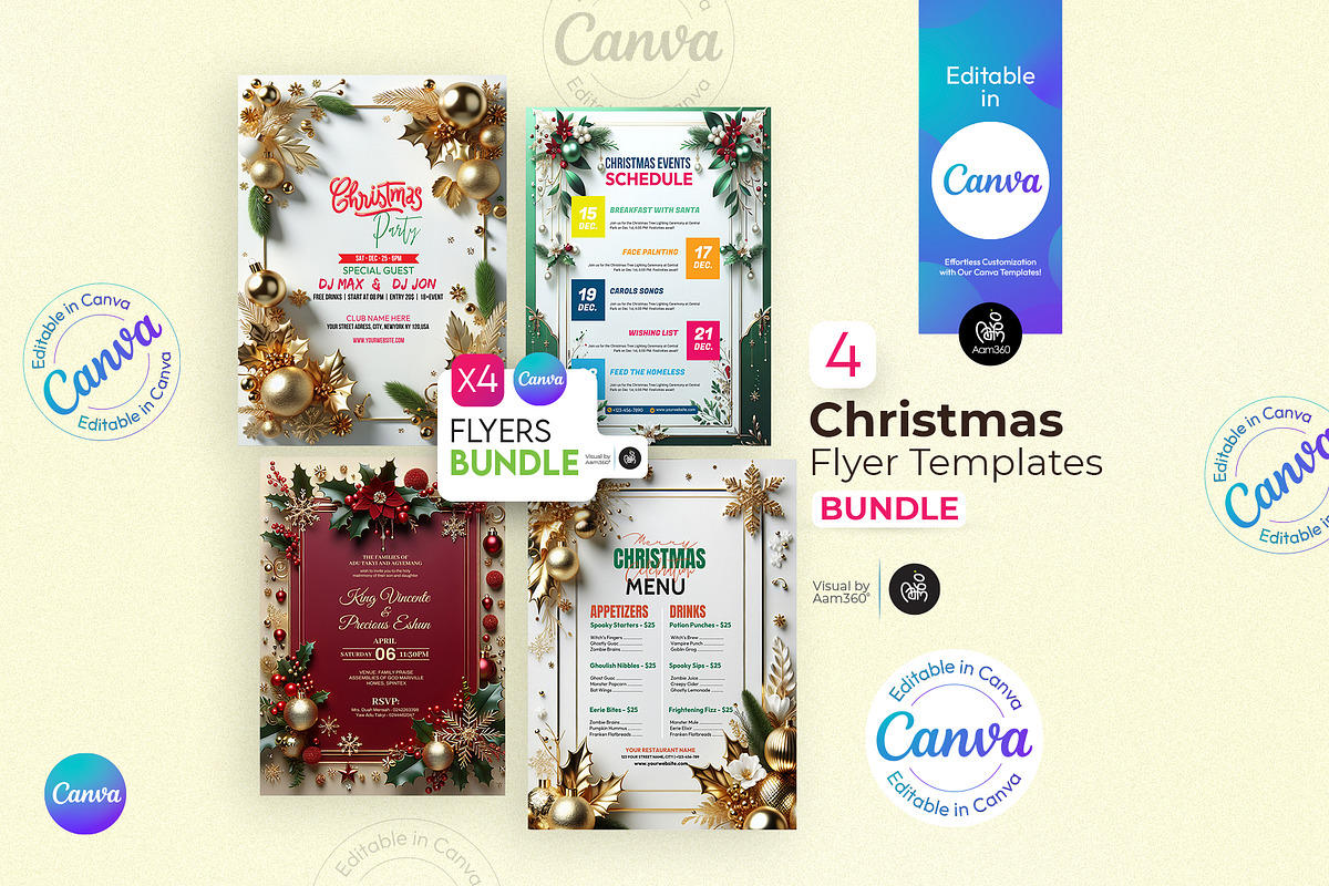 Christmas Flyer Template, a Flyer Template by Aam360 (Photo 1 of 5)