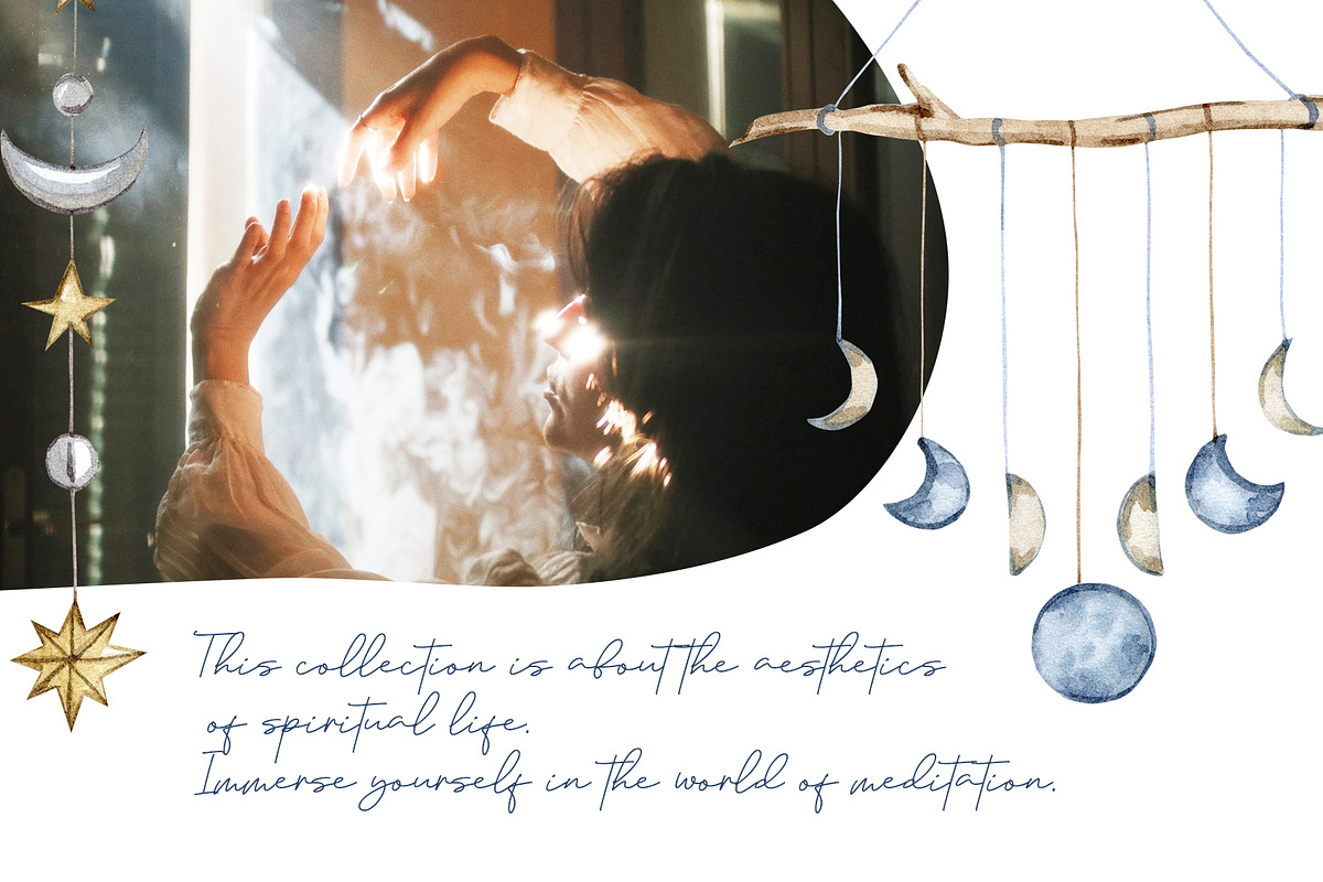 Watercolor Meditation Collection, a Decorative Illustration by S_ARTLOVE (Photo 2 of 10)