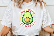 Funny,You Guac My World Sticker, an Illustration by DreamCafeArt (Thumbnail 3 of 7)