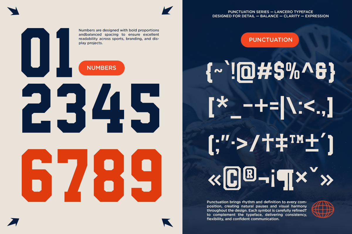 Lancero - Sports Slab Serif Font, a Slab Serif Font by RagamKata (Photo 10 of 10)