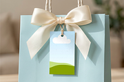 rectangular favor tag mockup, an Advertising Mockup by Rami's Mockups (Thumbnail 1 of 3)