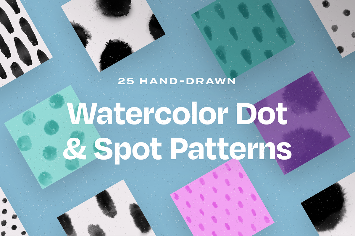 25 Watercolor Dot and Spot Patterns, a Pattern Graphic by Artec Maison (Photo 1 of 16)