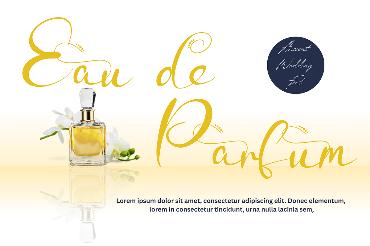 Ancient Wedding - Script Font, a Script Font by 177Studio (Photo 2 of 8)