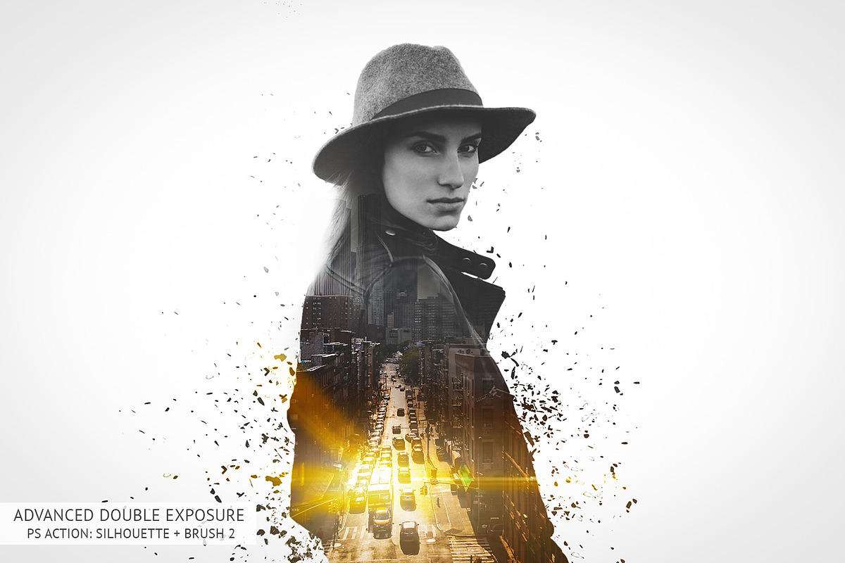 Advanced Double Exposure Ps Action, a Plug-in Add-On by FixThePhoto