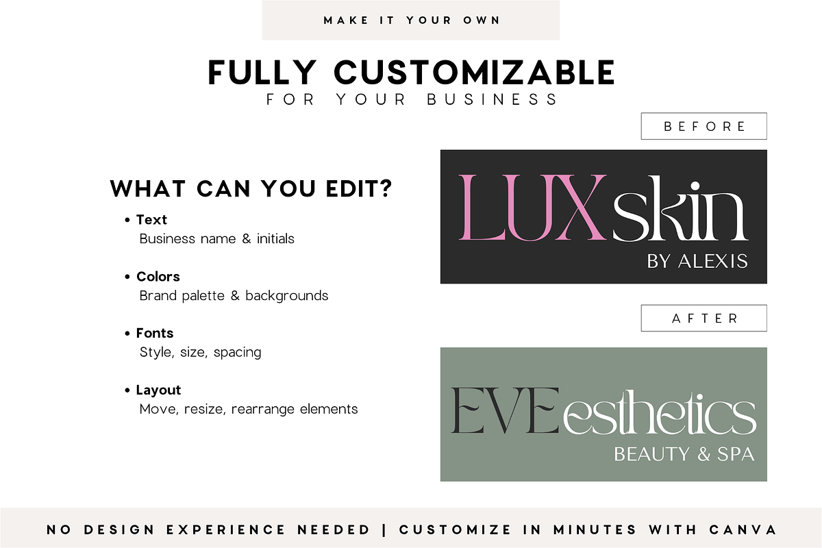 Esthetician Beauty Logo Kit | Canva, a Branding & Logo Template by BrandhavenStudio (Photo 8 of 10)
