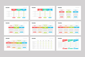 20 Pricing Tables Keynote