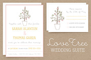 LoveTree Wedding Invitation Suite, an Invitation Template by MoLa (Thumbnail 1 of 5)