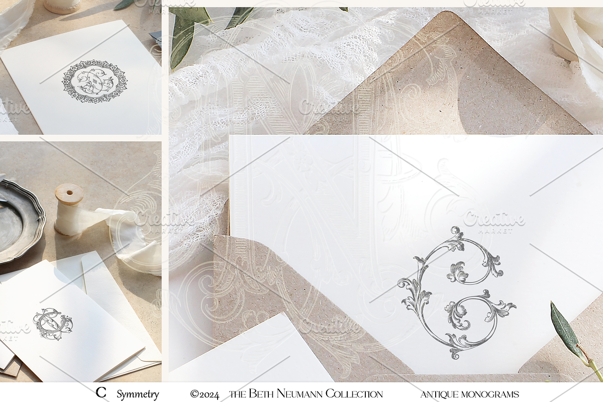 Antique Vintage Monogram Initial C, an Object Graphic by Antique Monograms (Photo 2 of 4)