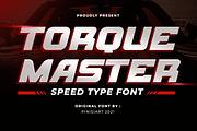 TORQUE MASTER – Gaming Font, a Sans Serif Font by Pinisi ART (Thumbnail 1 of 10)