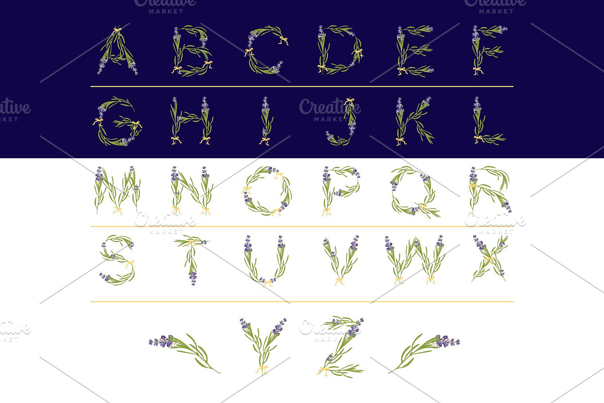 LAVENDER-TIME-Color font preview 3