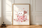 Sad Kawaii Heart in Valentine Mug PN, an Illustration by Daily.Designs (Thumbnail 3 of 5)