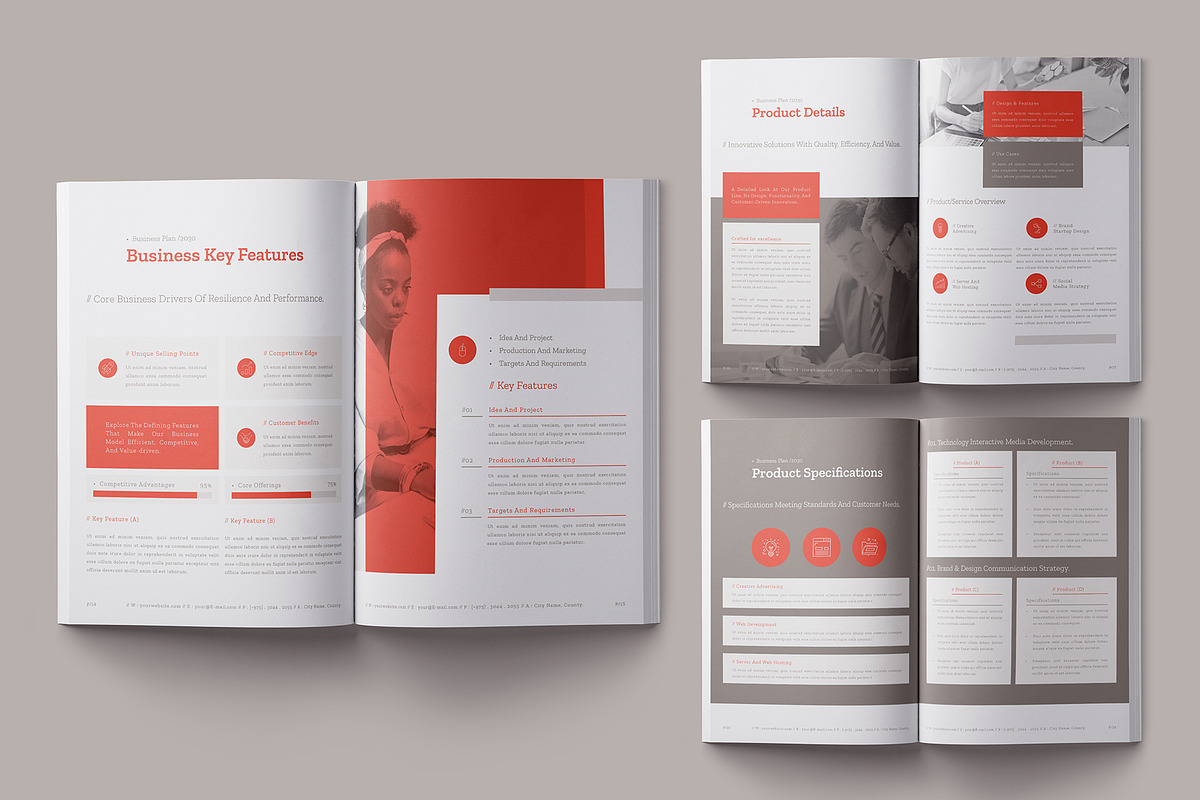 Business Plan Template, a Brochure Template by Designsoul14 (Photo 8 of 14)
