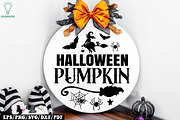 Halloween Round Sign SVG Bundle, a Graphic by Designer302 (Thumbnail 7 of 17)