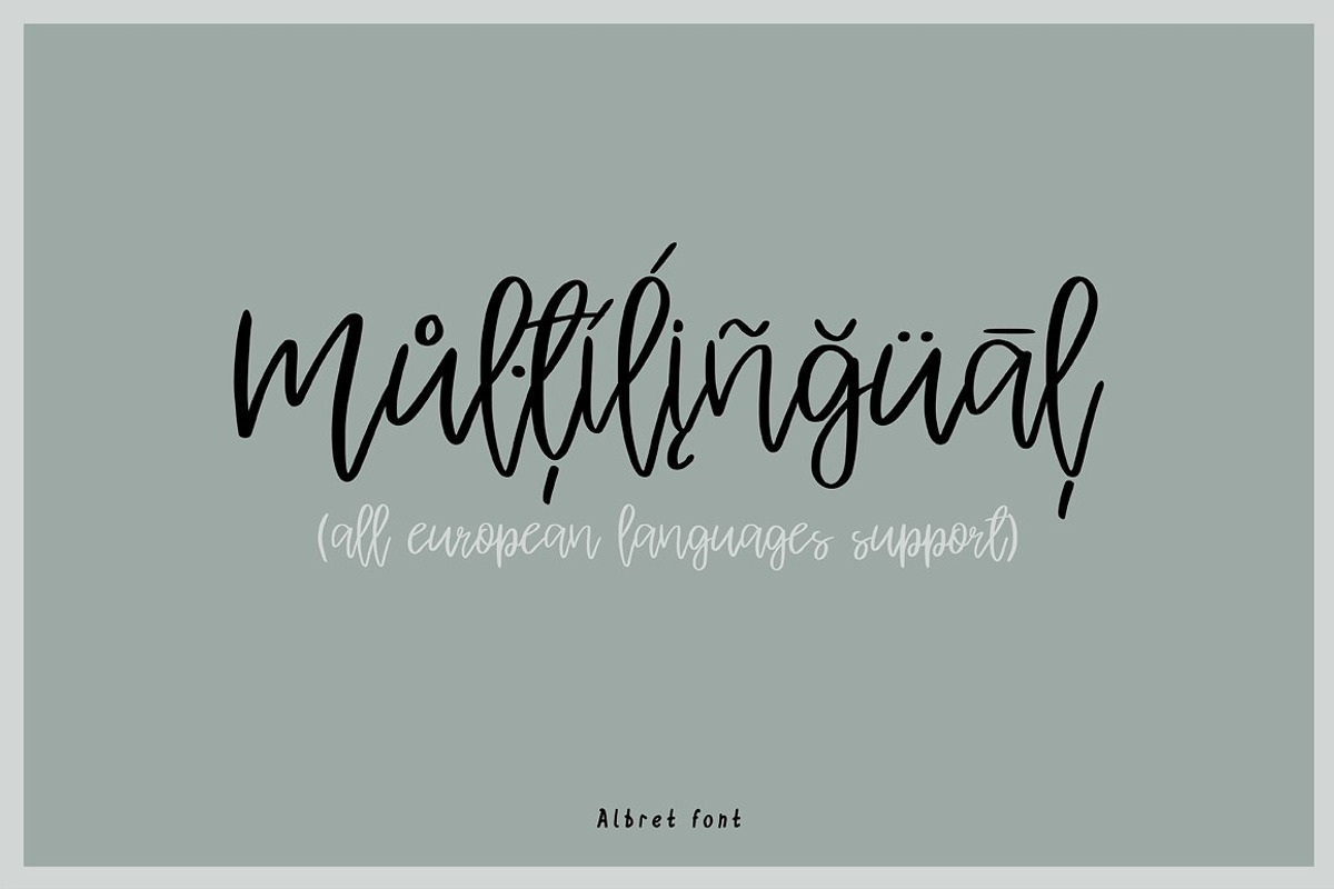 Albret Handwritten Script preview 7