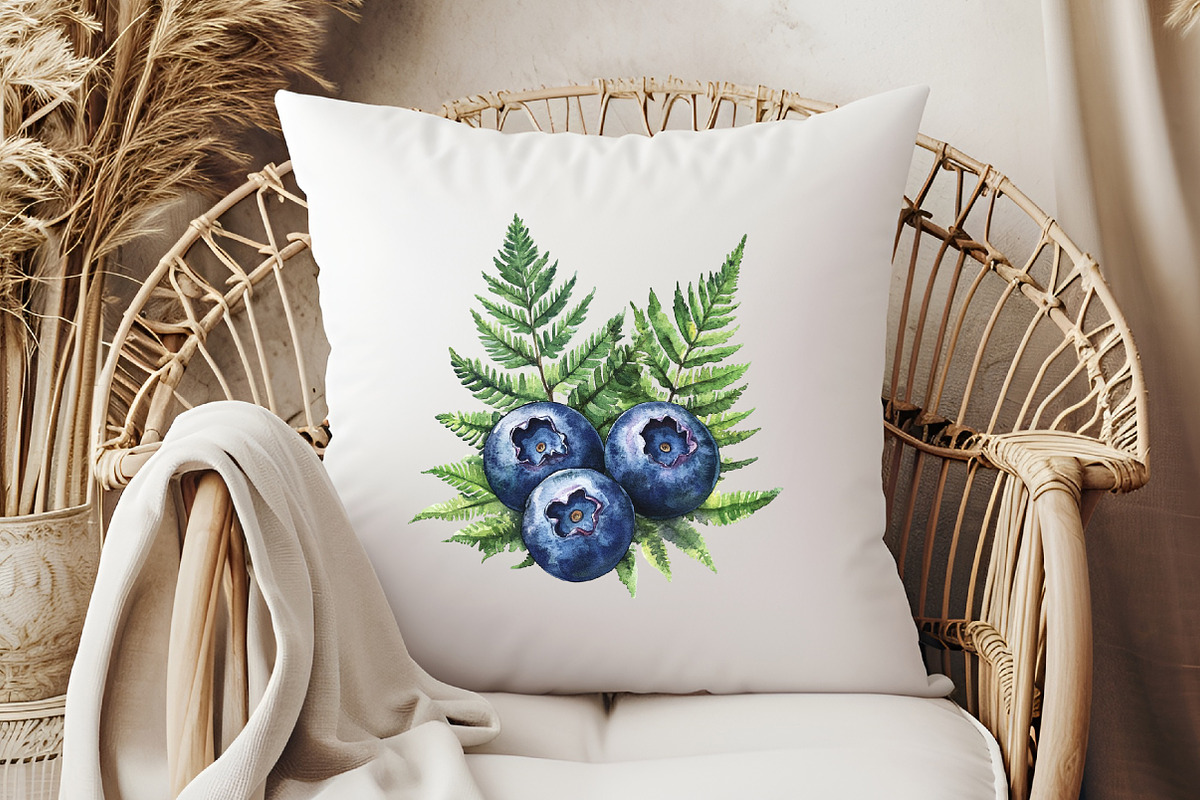 Watercolor Blueberries Clipart, an Illustration by Libby Wishes (Photo 8 of 11)