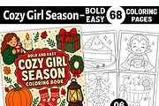 Cozy Girl Season Coloring Book, a Seasonal Illustration by Coco Bloom (Thumbnail 1 of 3)